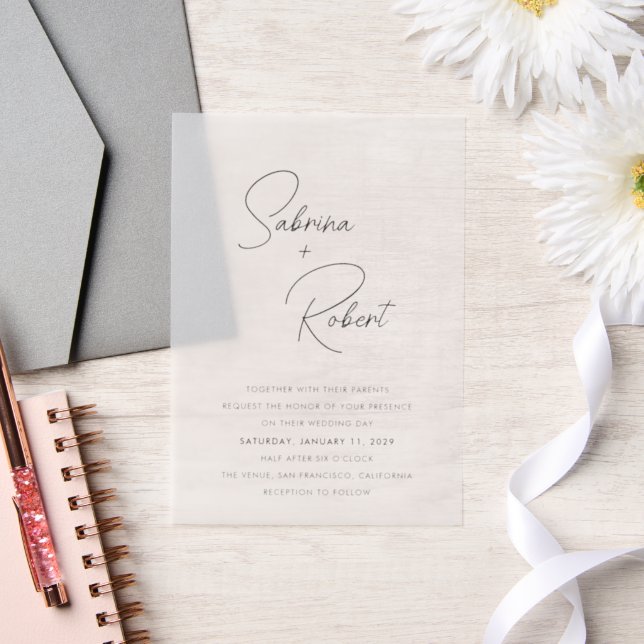 Sabrina Modern Wedding Invitation (Wedding)