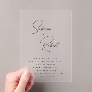 Sabrina Modern Wedding Invitation