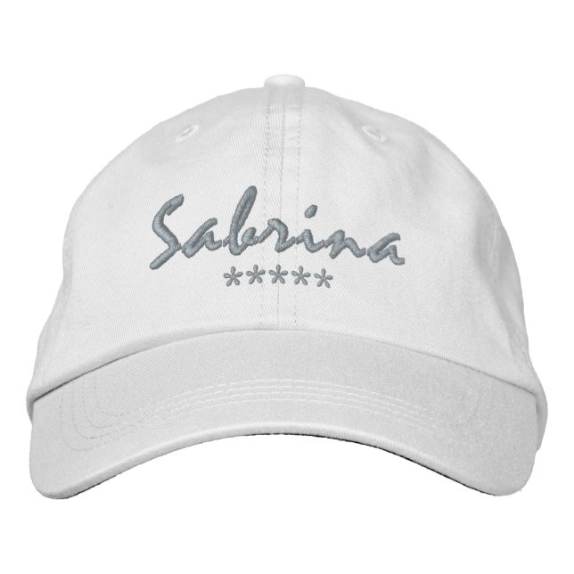 Sabrina Name Embroidered Hat (Front)