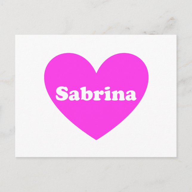 Sabrina Postcard (Front)