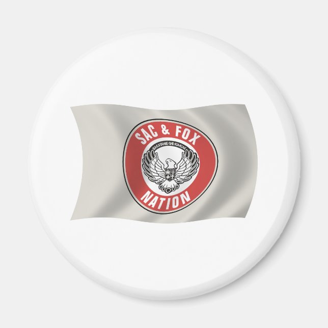 Sac & Fox Nation (Oklahoma) Flag Magnet (Front)
