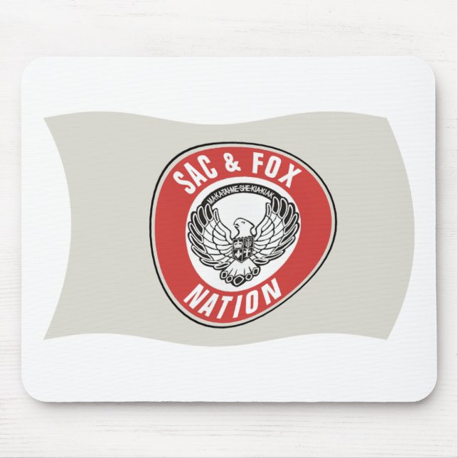 Sac & Fox Nation (Oklahoma) Flag Mousepad (Front)