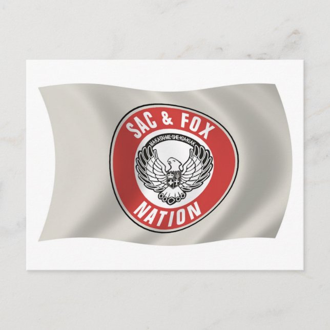 Sac & Fox Nation (Oklahoma) Flag Postcard (Front)