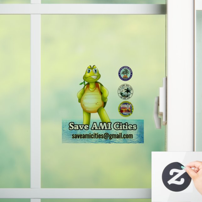SAC Turtle Logo Window Cling (Home)