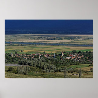 Sacadate village near Avrig, Sibiu county Romania Poster