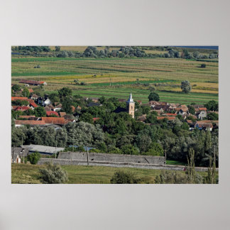 Sacadate Village Sibiu County Romania Poster