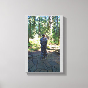 Sacagawea Statue, Fort Clatsop, Astoria, Oregon Canvas Print