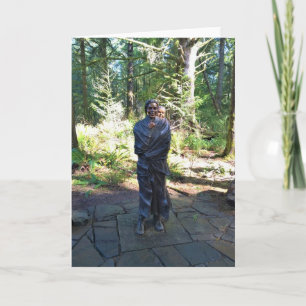 Sacagawea Statue, Fort Clatsop, Astoria, Oregon Card