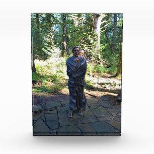 Sacagawea Statue, Fort Clatsop, Astoria, Oregon Photo Block