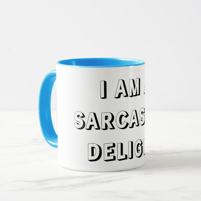 Saccadic delight funny mug (Front Left)