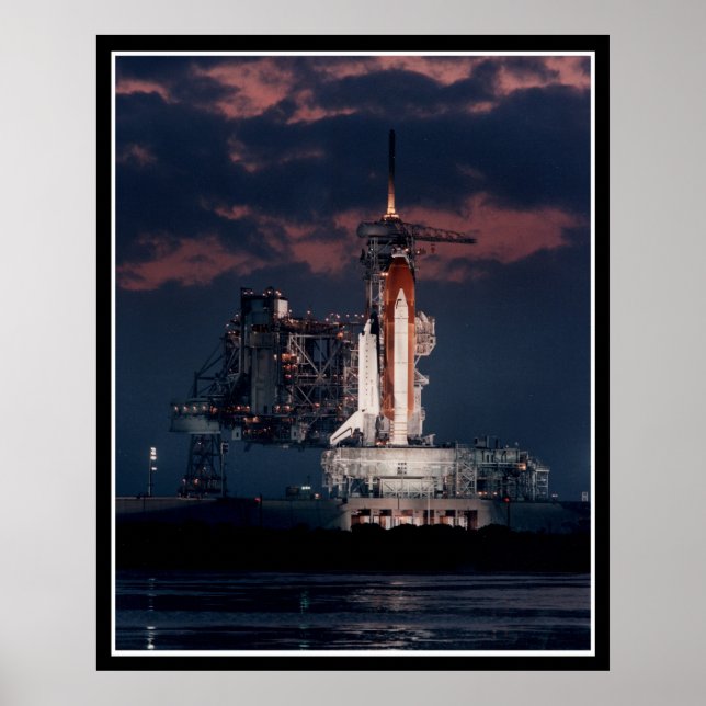 Sace Shuttle at night Poster (Front)