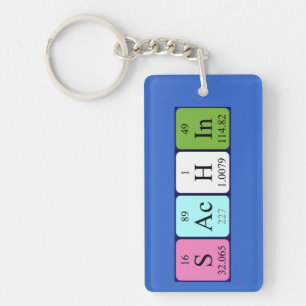 Sachin periodic table name keyring