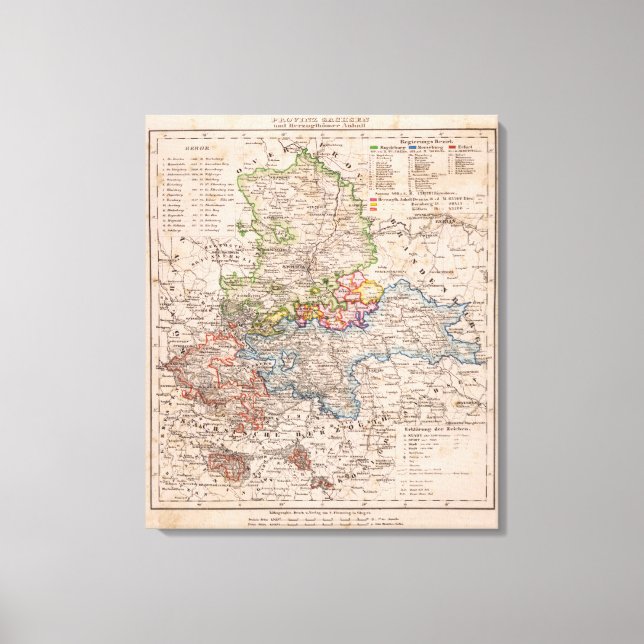 Sachsen, Anhalt Canvas Print (Front)