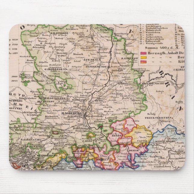 Sachsen, Anhalt Mouse Mat (Front)