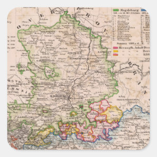 Sachsen, Anhalt Square Sticker