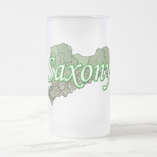Sachsen Frosted Glass Beer Mug