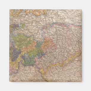 Sachsen, Thuringische Staaten Atlas Map Magnet