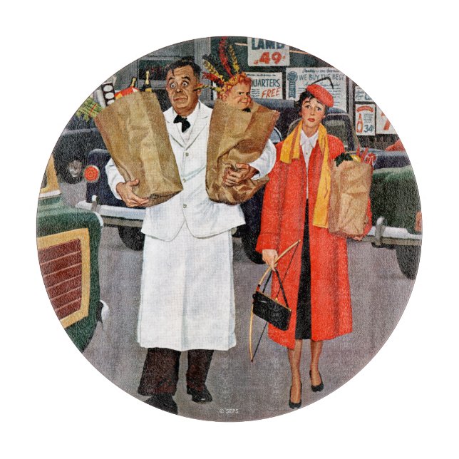 Sack Full of Trouble Cutting Board (Front)