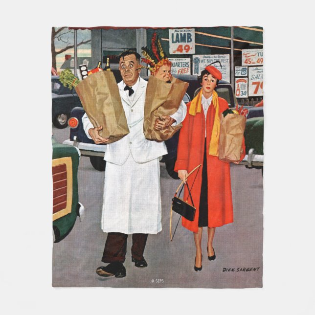 Sack Full of Trouble Fleece Blanket (Front)