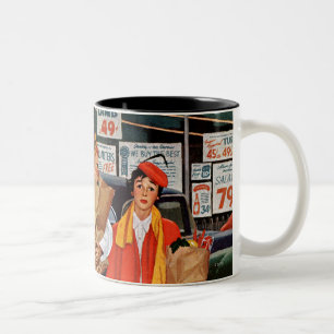 Sack Full of Trouble Two-Tone Coffee Mug