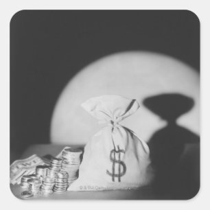Sack of Money Square Sticker