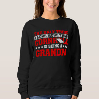 Sack Toss Corn Hole Game for a Cornhole Grandpa Sweatshirt