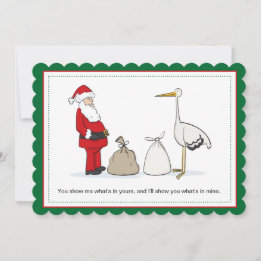 Sacks Pregnancy Christmas Announcement Sacks