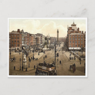 Sackville Street and O'Connell Bridge. Dublin. Co. Postcard