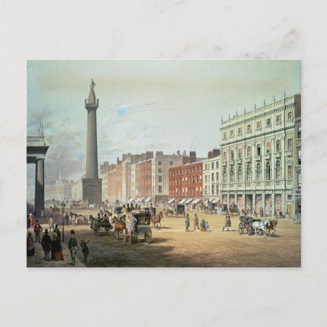 Sackville Street, Dublin Postcard (Front)