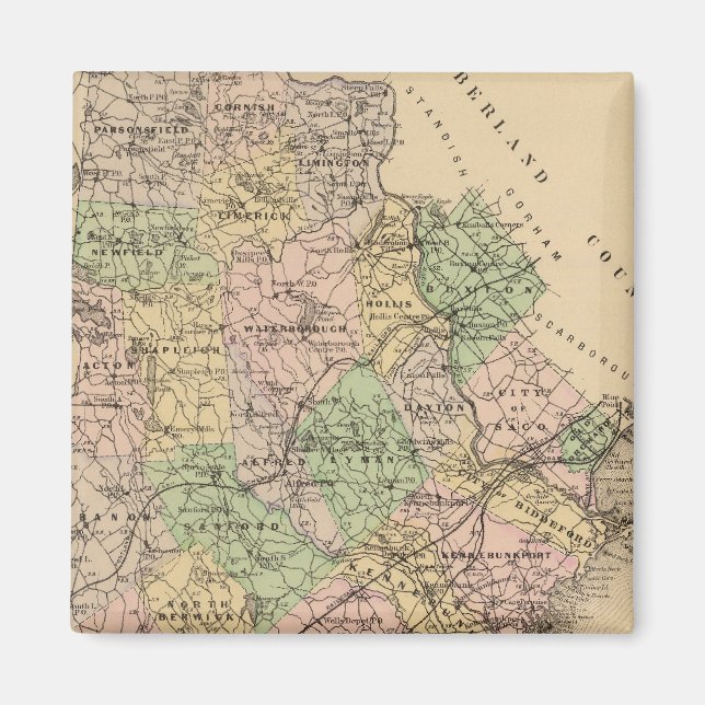 Saco, Biddeford Magnet (Front)