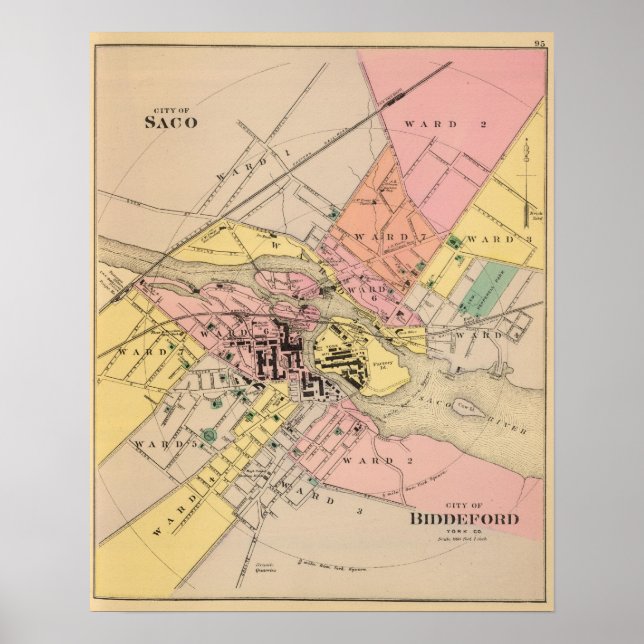 Saco, Biddeford Poster (Front)