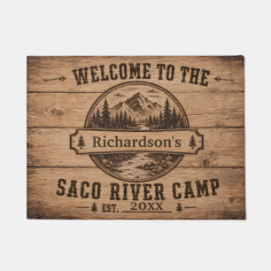Saco River Camp Personalised Doormat