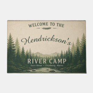 Saco River Camp Personalised Doormat