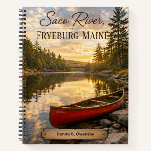 Saco River Fryeburg Maine Personalised Notebook