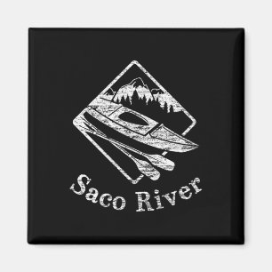 Saco River Kayak Kayaking Boating Rapids Canoe Pad Magnet