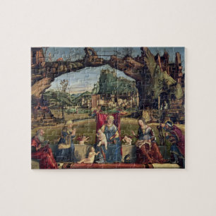 Sacra Conversazione, c.1500 (oil on panel) (for de Jigsaw Puzzle