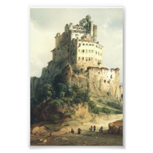 Sacra di San Michele Monastery Alpine Art Photo Print