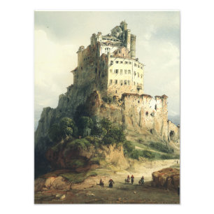 Sacra di San Michele Monastery Alpine Art Photo Print