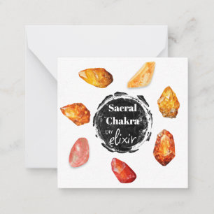 *~* Sacral Chakra Elixir AP64 Stones Emoto Card