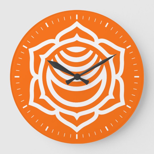 Sacral Chakra Energy Wall Clock (Front)