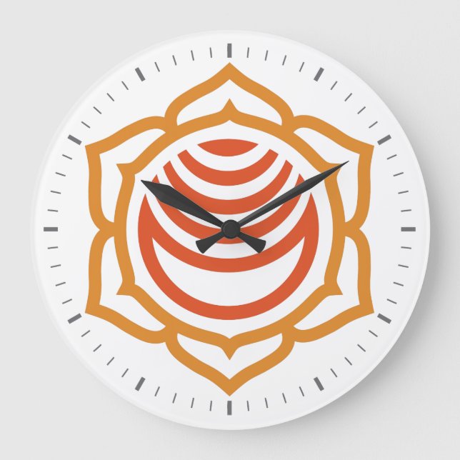 Sacral Chakra Energy Wall Clock (Front)