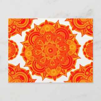 Sacral Chakra Mandala Postcard
