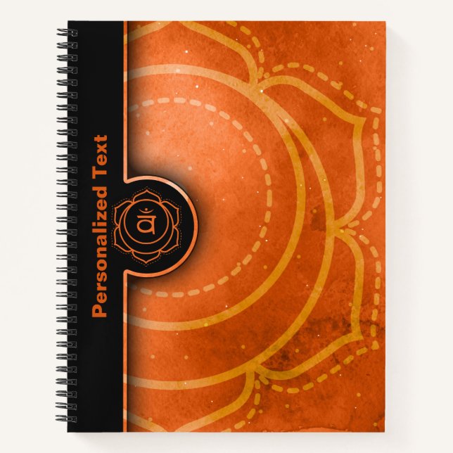 Sacral Chakra Svadhisthana Energy Healing Notebook (Front)