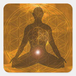 Sacral Chakra Swadhisthana Square Sticker