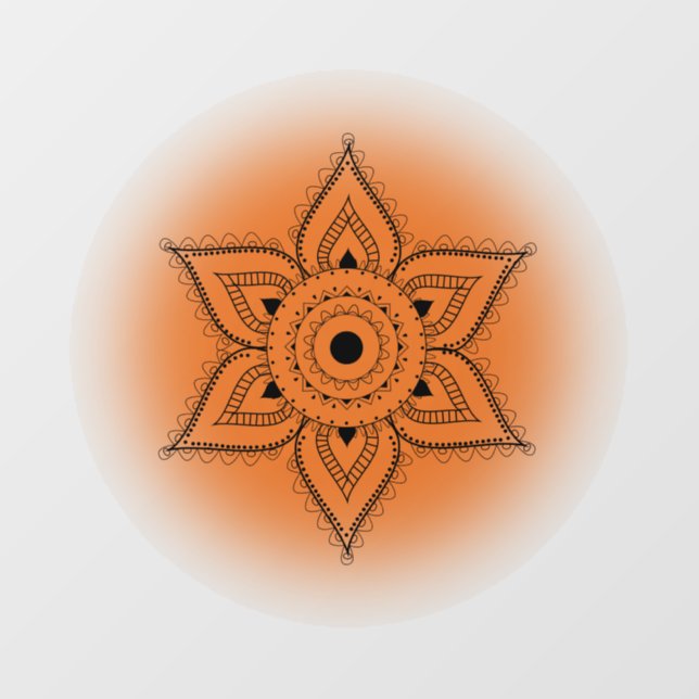 Sacral Chakra Window Cling (Sheet)