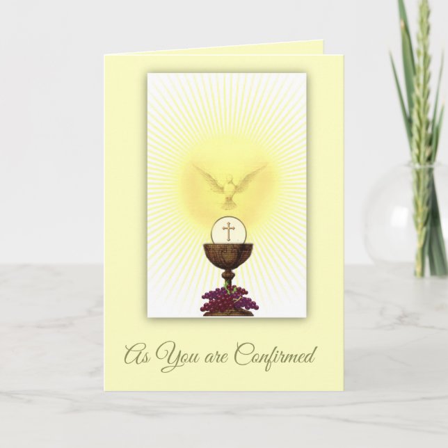 Sacrament of Confirmation Holy Spirit Prayer Card (Front)
