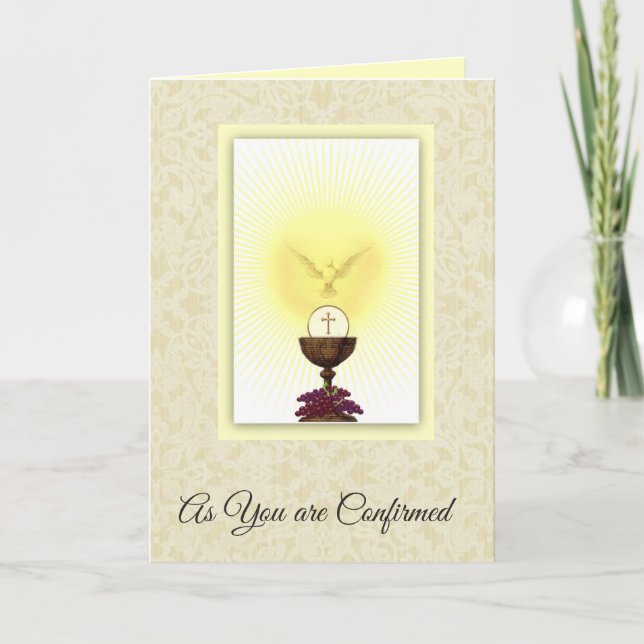 Sacrament of Confirmation Holy Spirit Prayer Card (Front)
