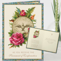 Sacrament of Confirmation Religious Pink Roses