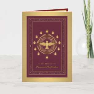 Sacrament of Confirmation Religious Prayer Holiday Card