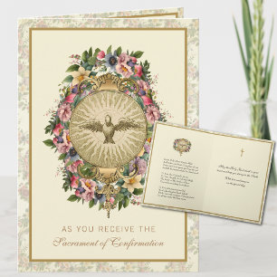 Sacrament of Confirmation Religious Prayer Holiday Card